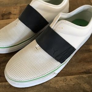 White Men’s Puma El Rey loafer 9.5